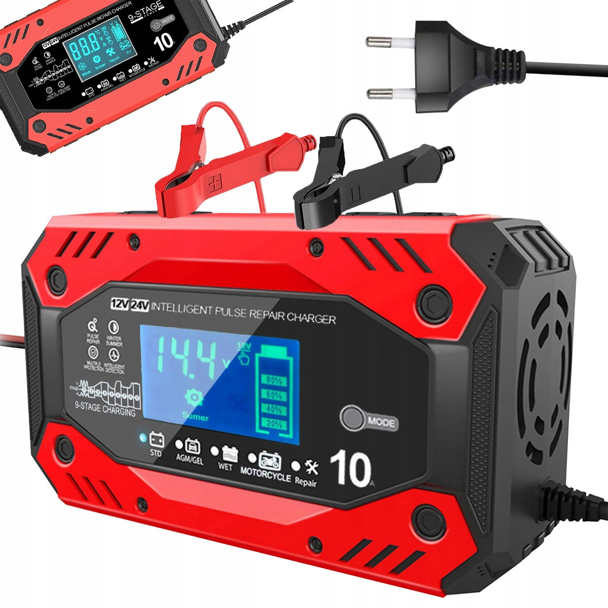 AUTOMATIC CAR RECTIFIER REPAIR FUNCTION FOR 12V BATTERIES