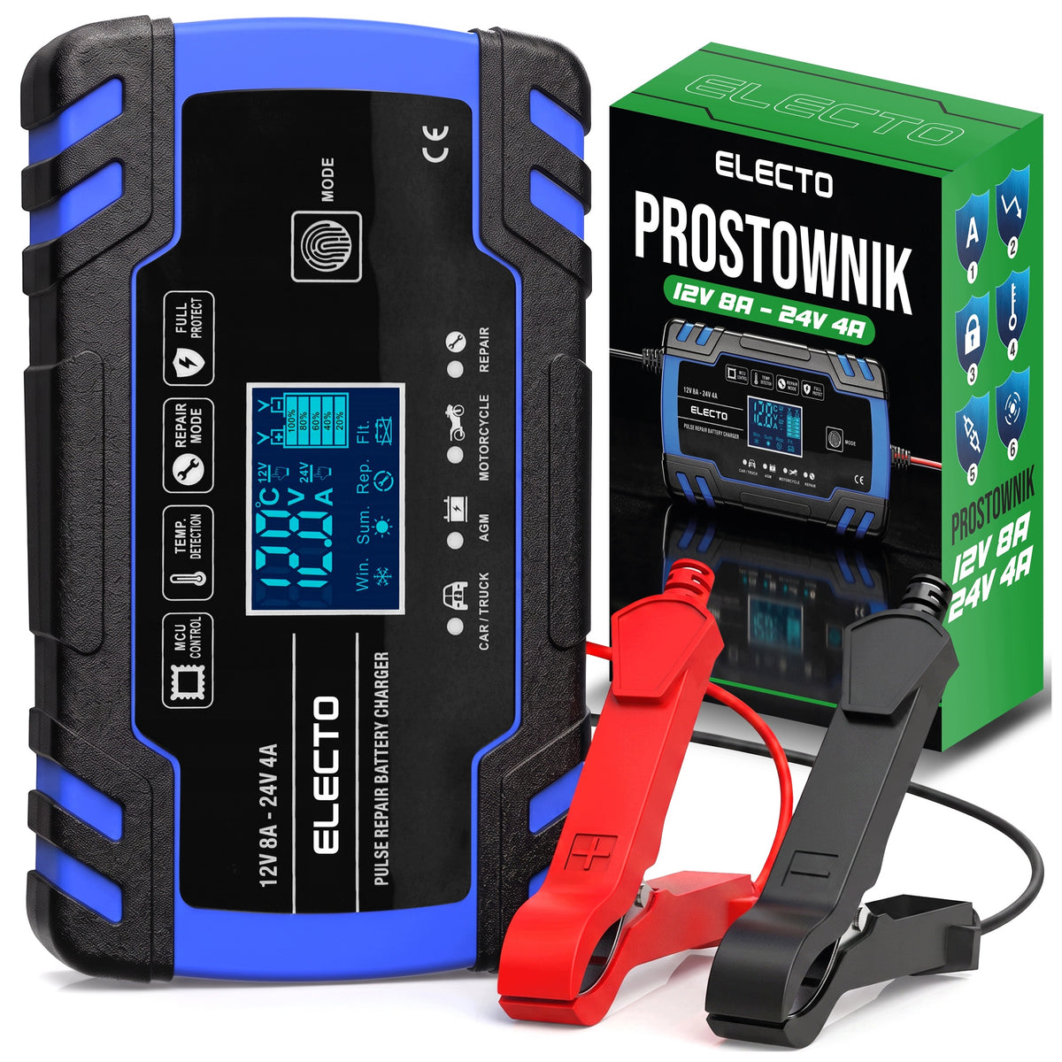 AUTOMATIC CAR RECTIFIER WITH 12V 24V BATTERY REPAIR FUNCTION