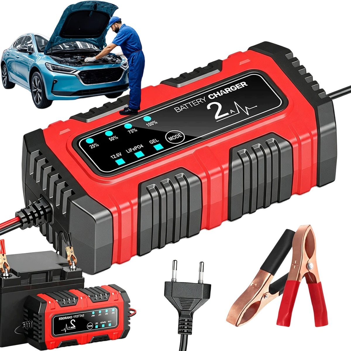 AUTOMATIC CAR RECTIFIER WITH FAN COOLING FUNCTION
