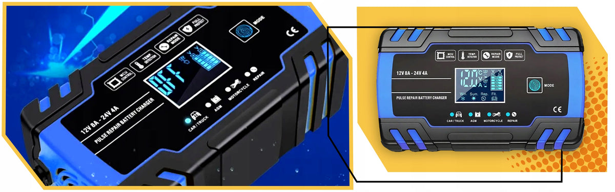 AUTOMATIC CAR Rectifier REPAIR FUNCTION FOR 12V 24V BATTERIES Packaging status original