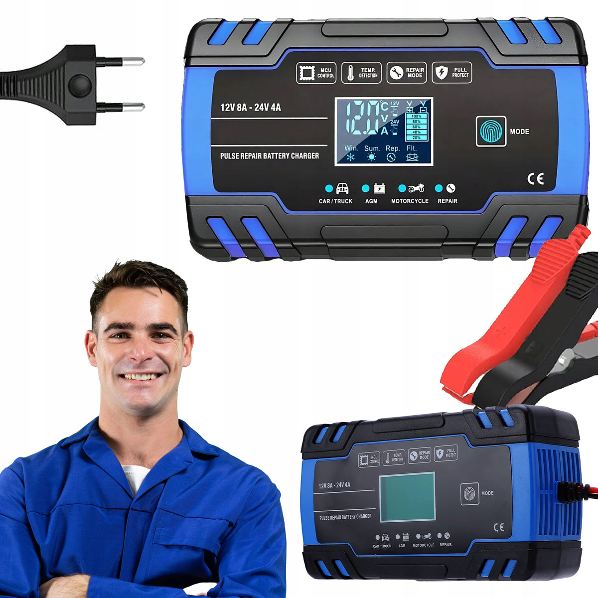 AUTOMATIC CAR Rectifier REPAIR FUNCTION FOR 12V 24V BATTERIES