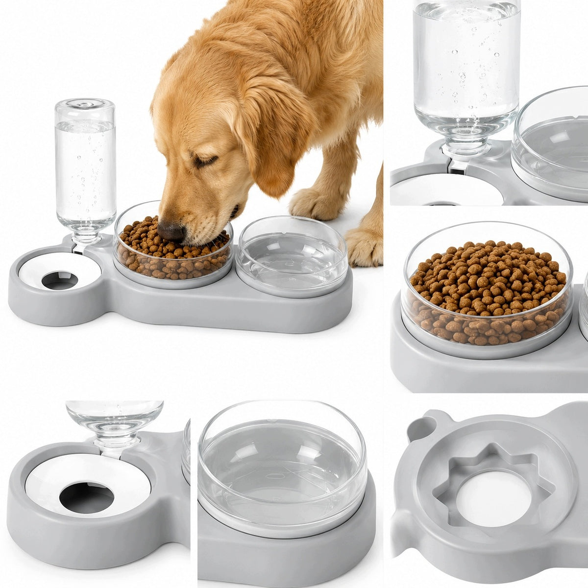 AUTOMATIC CAT DOG DRINKER BOWLS PET BOTTLE 200ml