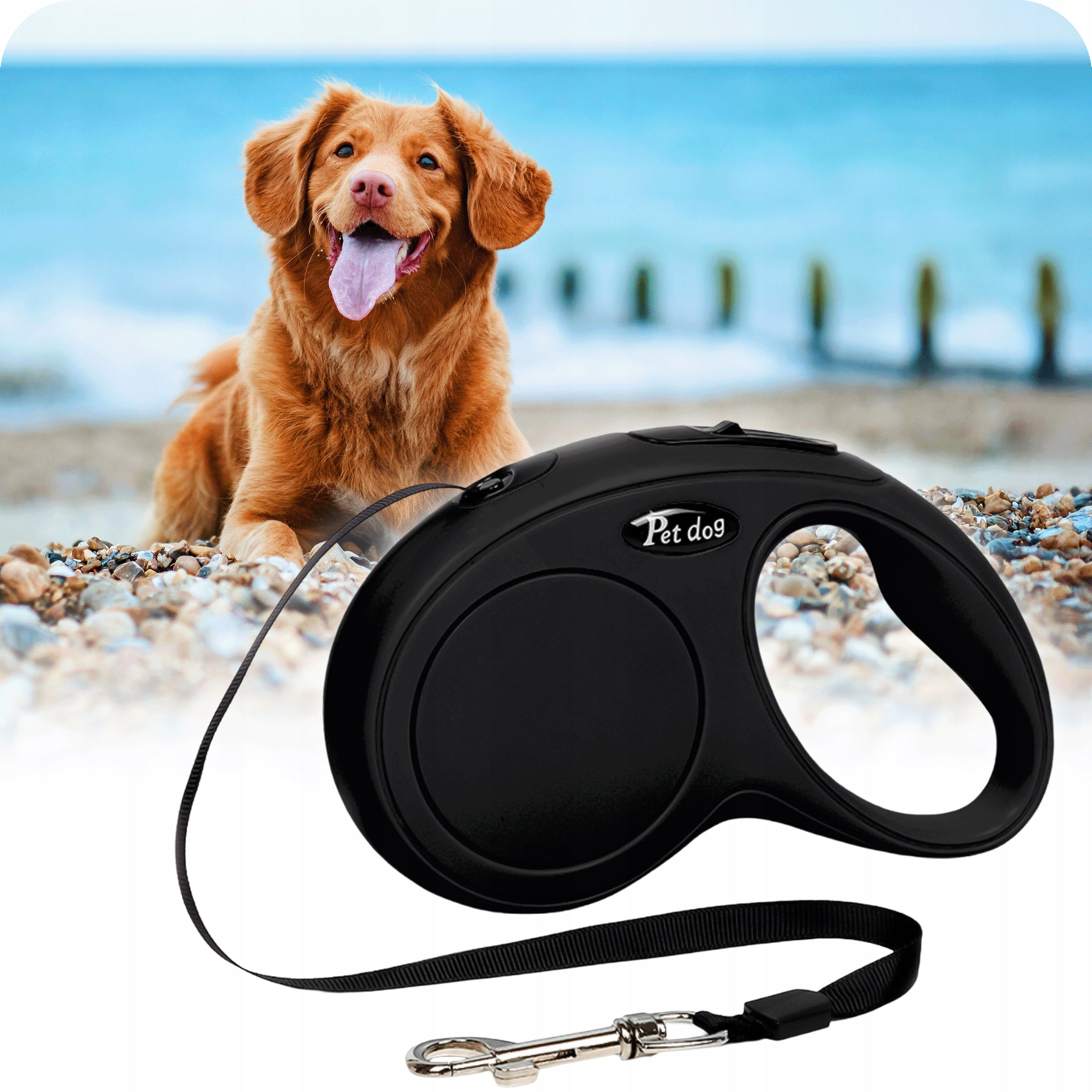 AUTOMATIC CAT DOG LEASH ROLLED 5m ROLLED STRONG WITH LOCK UP TO 20 KG Trade name SMYCZ AUTOMATYCZNA DLA PSA KOTA FLEXI 5 M KRUMAD