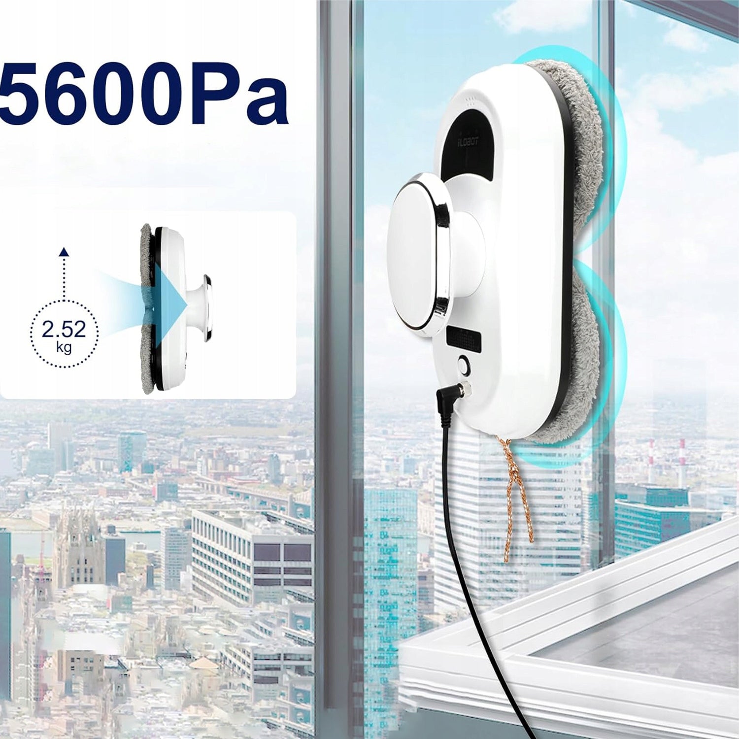 AUTOMATIC CLEANING DEVICE 29CM WHITE CLEANING ROUTE PLANNING Dominant color white