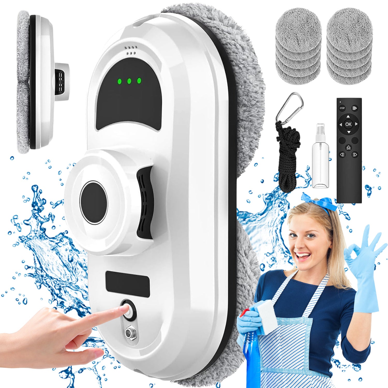 AUTOMATIC CLEANING ROBOT FOR WASHING WINDOWS MIRRORS AUTOMATIC WASHER