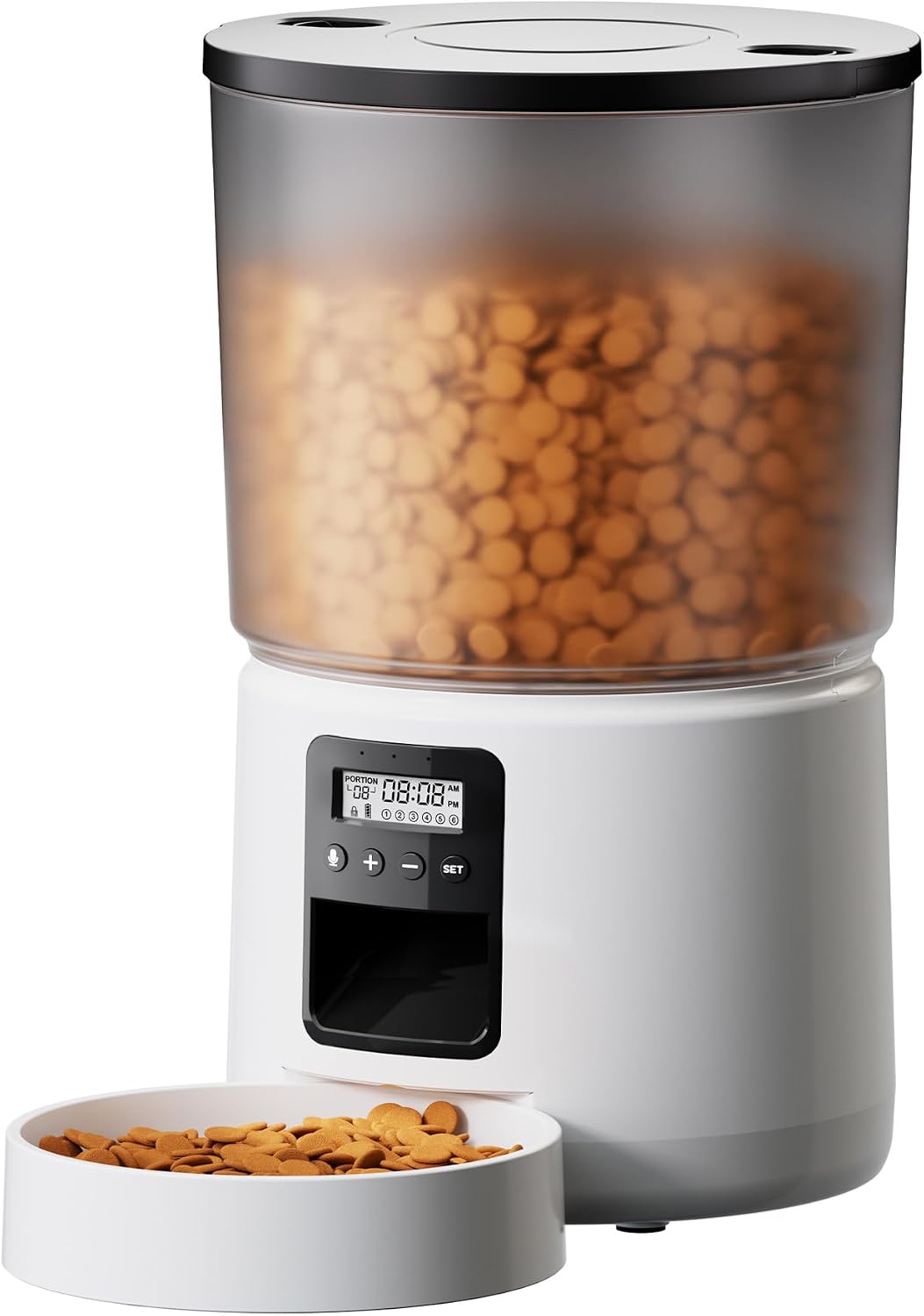 AUTOMATIC DOG CAT FEEDER FOOD DISPENSER 5L TIMER BATTERIES BEMOONY
