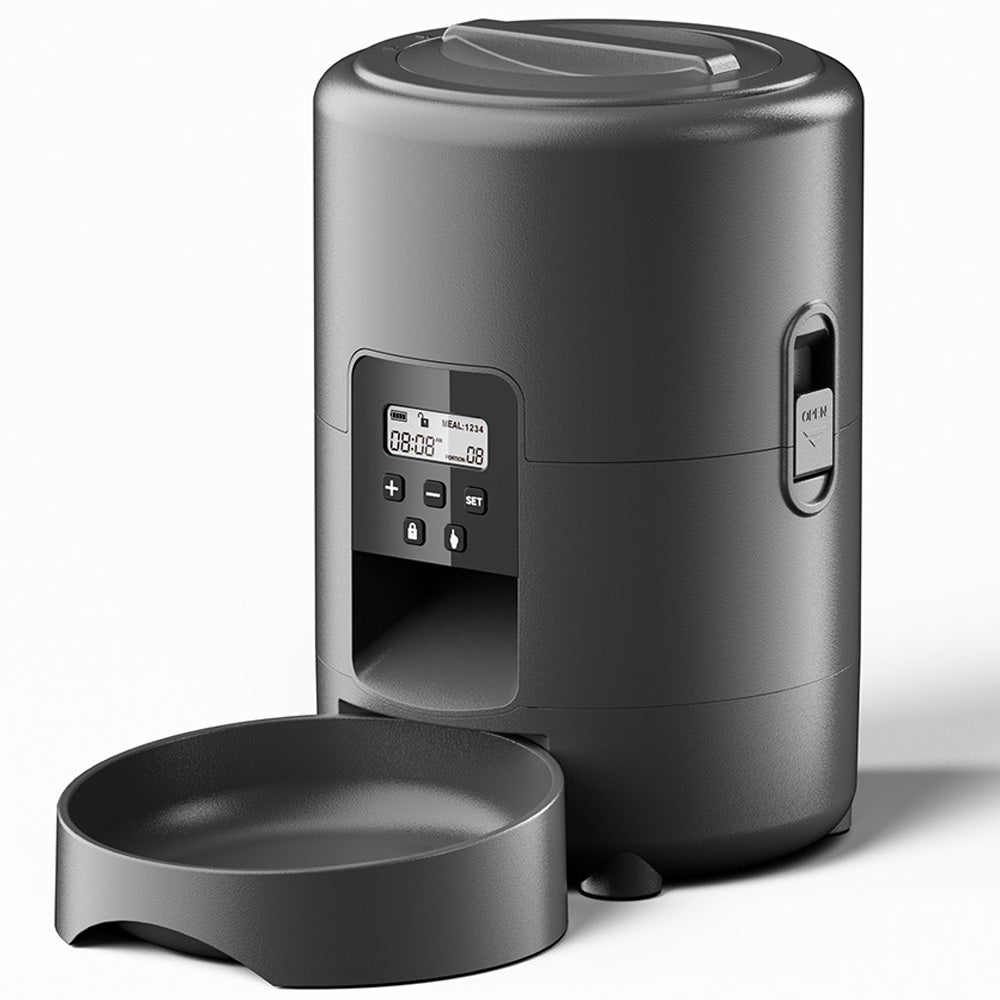 AUTOMATIC DOG CAT FOOD DISPENSER AND RABBIT FEEDER 1-4 MEALS 2L