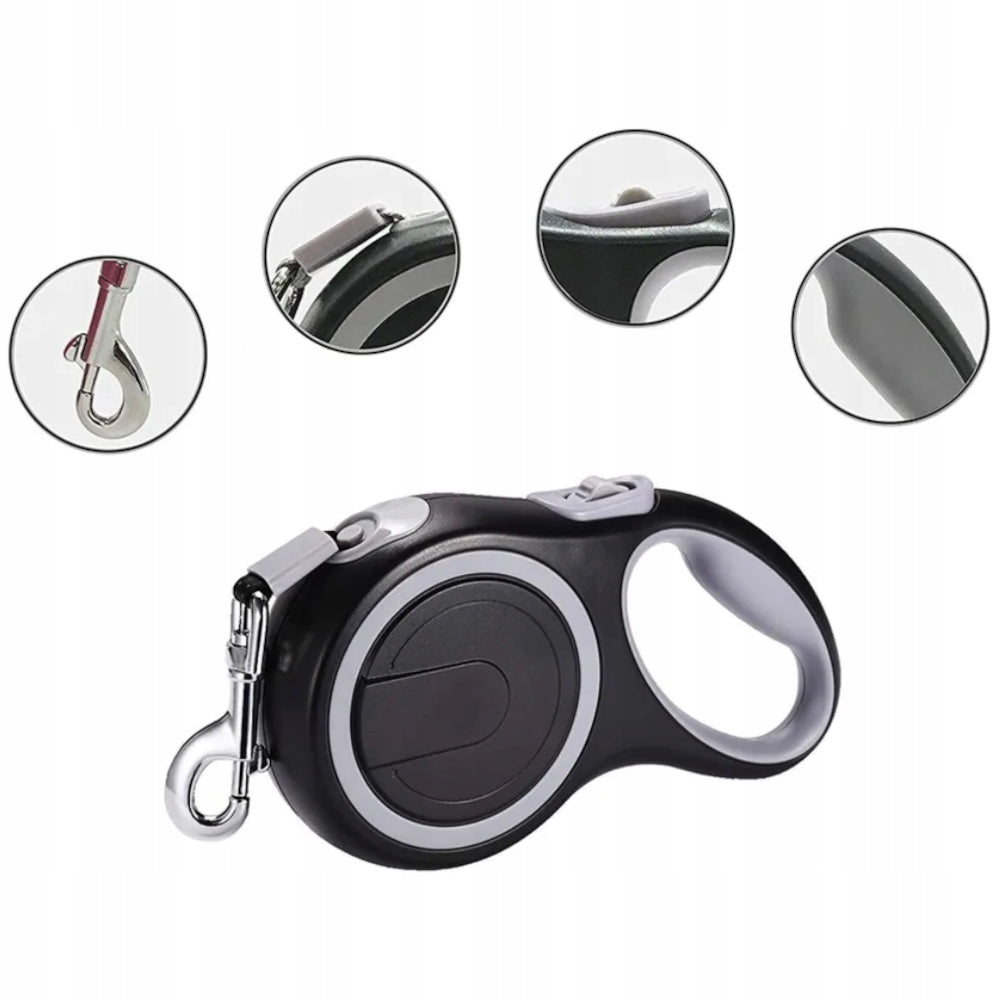AUTOMATIC DOG LEASH 5M LARGE SMALL WALKING LONG STRONG TAPE Packaging status original