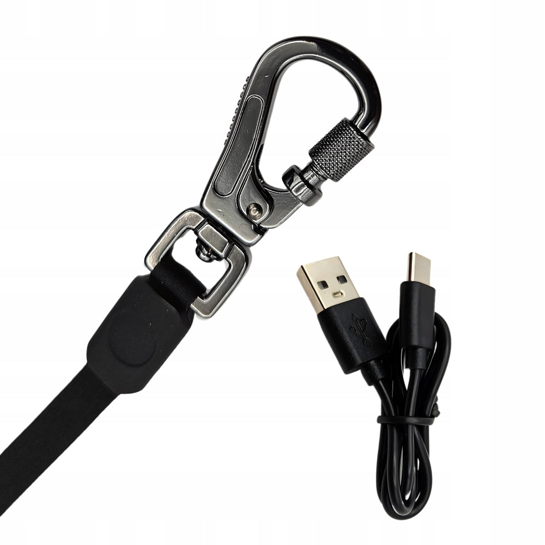 AUTOMATIC DOG LEASH 5M TO 30KG WITH FLASHLIGHT LOCK ILLUMINATED WHITE Kind automatic