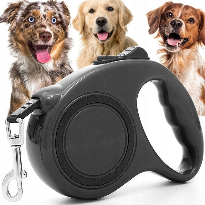 AUTOMATIC DOG LEASH FOR CAT TAPE ROLLED LIGHT WITH LOCK 5m 15kg