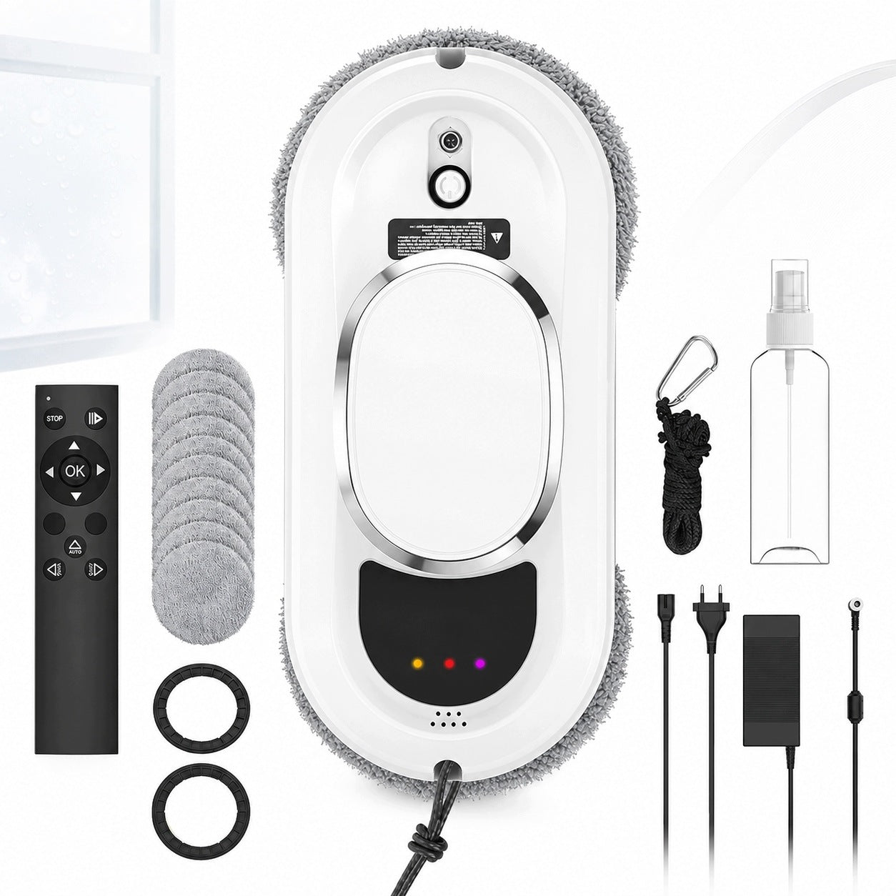 AUTOMATIC DOUBLE POWER GLAZE WINDOW CLEANING ROBOT+PILOT 5600Pa