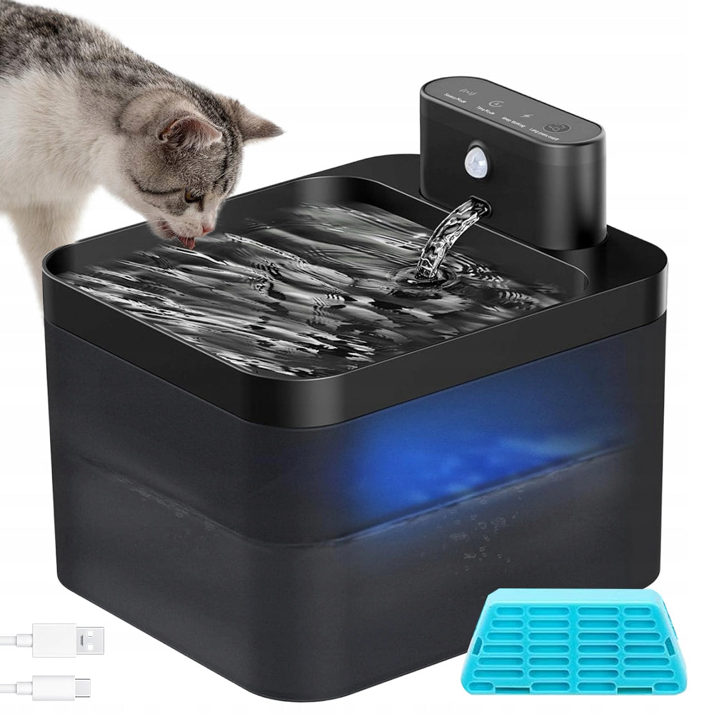 AUTOMATIC DRINKER FOR CAT DOG WATER FOUNTAIN QUIET FED BOWL+FILTER