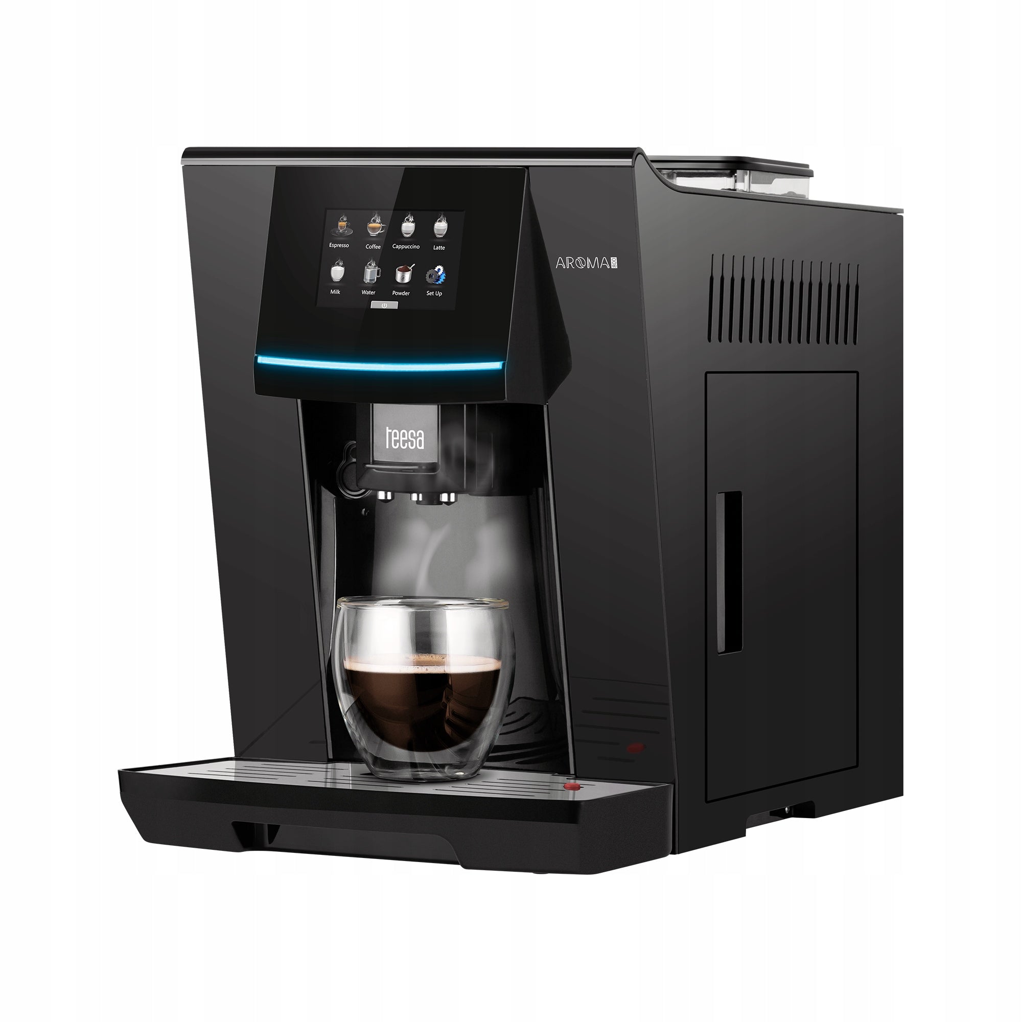 AUTOMATIC ESPRESSO MACHINE TEESA AROMA 800 WITH GRINDER AND FROTHER Packaging status original