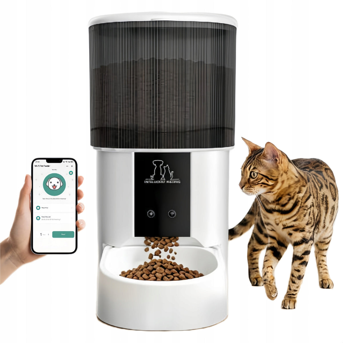 AUTOMATIC FEEDER 4L Romote Control Timed Food Dispenser FOR Cats Dogs