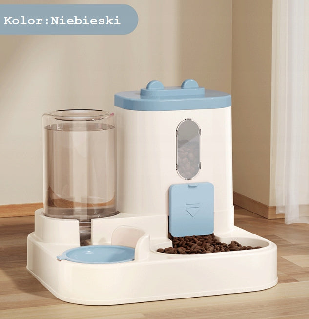 AUTOMATIC FEEDER FOR ANIMALS FOOD/WATER 1600ML/800ML BLUE Brand Perfectlife