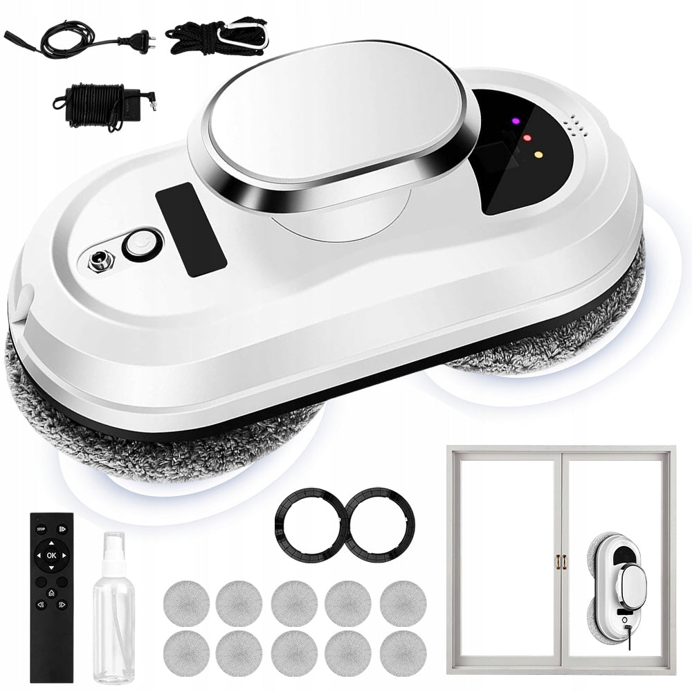 AUTOMATIC INTELLIGENT ROBOT FOR CLEANING MIRROR WINDOWS SET WITH REMOTE CONTROL