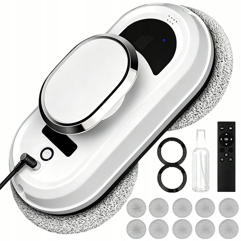AUTOMATIC INTELLIGENT ROBOT FOR CLEANING MIRROR WINDOWS SET WITH REMOTE CONTROL