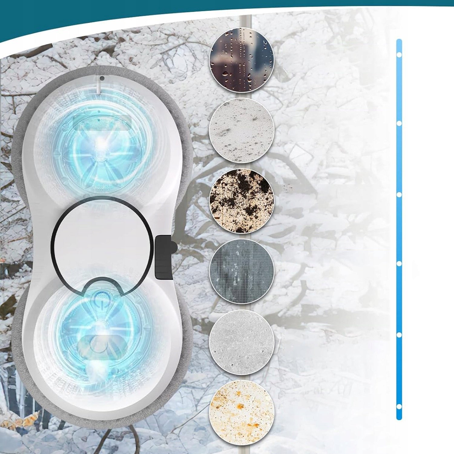 AUTOMATIC INTELLIGENT ROBOT W17S CLEANING FOR CLEANING MIRROR WINDOWS Brand no brand