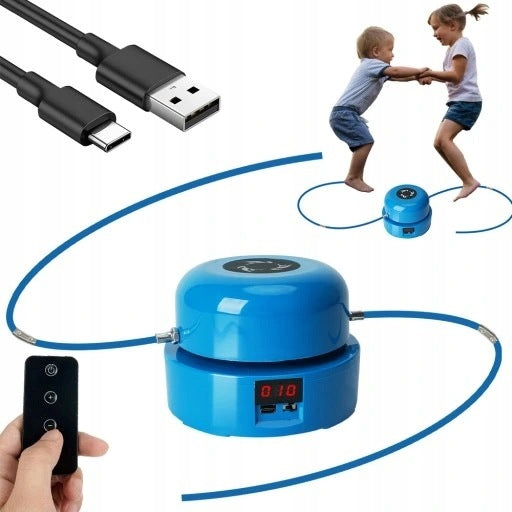 AUTOMATIC JUMP ROPE 10 GEARS WITH ANTI-SLIP LED REMOTE CONTROL