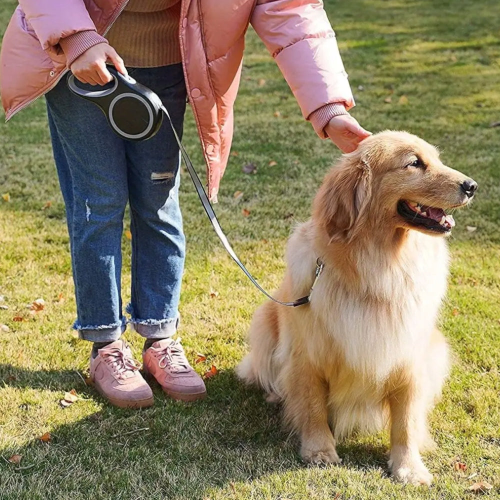 AUTOMATIC LEASH FOR DOG 5M MEDIUM SMALL WALKING LONG STRONG TAPE Trade name 2376 SMYCZ AUTOMATYCZNA DLA PSA 5M ŚREDNIEGO MAŁEGO SPACEROWA DŁUGA MOCNA TAŚMA