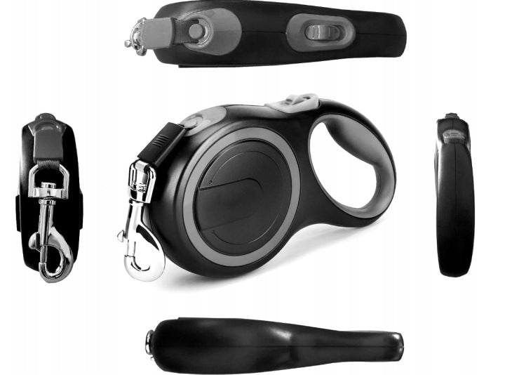 AUTOMATIC LEASH FOR DOG TAPE WITH REFLECTIVE LOCK STRONG ROLLED 50KG 8M Brand no brand