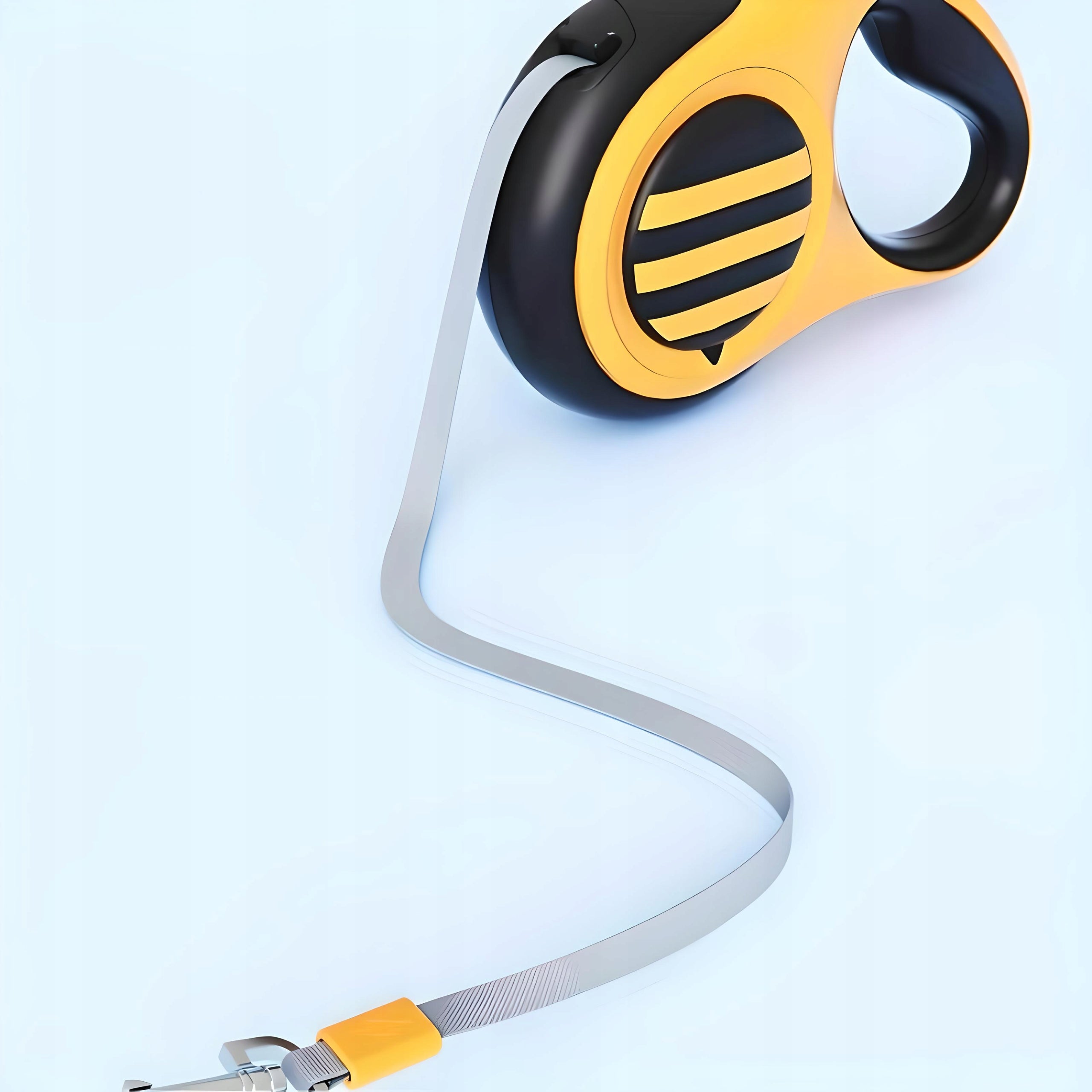 AUTOMATIC LEASH WITH LED LIGHT 5M SOLID COILED FOR CAT DOG Material tape