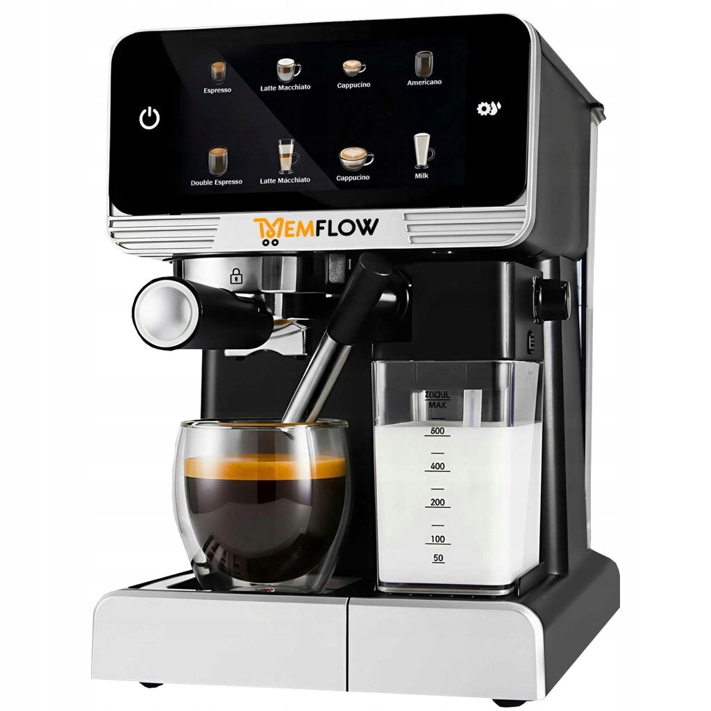 AUTOMATIC LED COFFEE MAKER 20 BAR 1350W + FROTHER Packaging status original