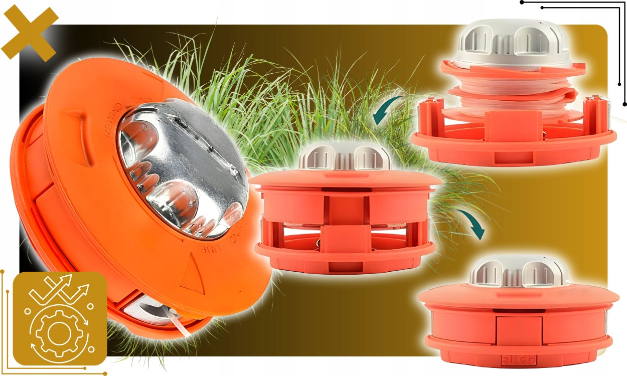 AUTOMATIC LINE HEAD FOR COMBUSTION SCYTHE TRIMMER Manufacturer code GX-721