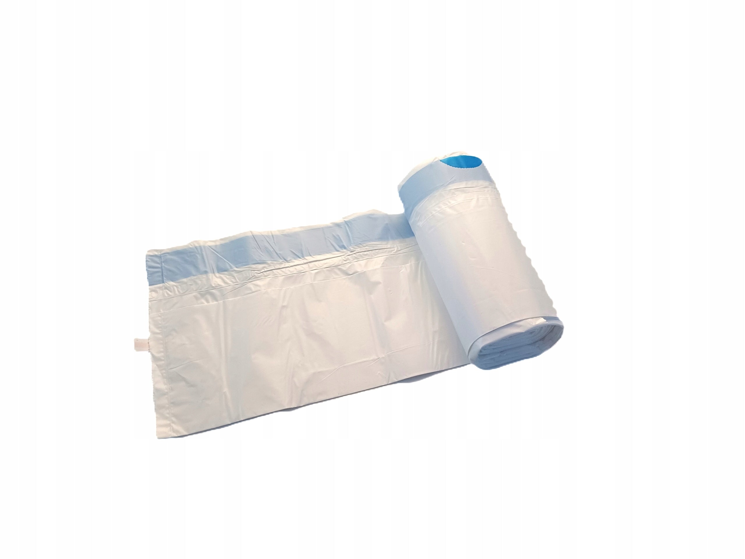 AUTOMATIC LITTER BOX BAGS 15 pieces (1 roll) STRONG DURABLE WITH X TAPE Color white