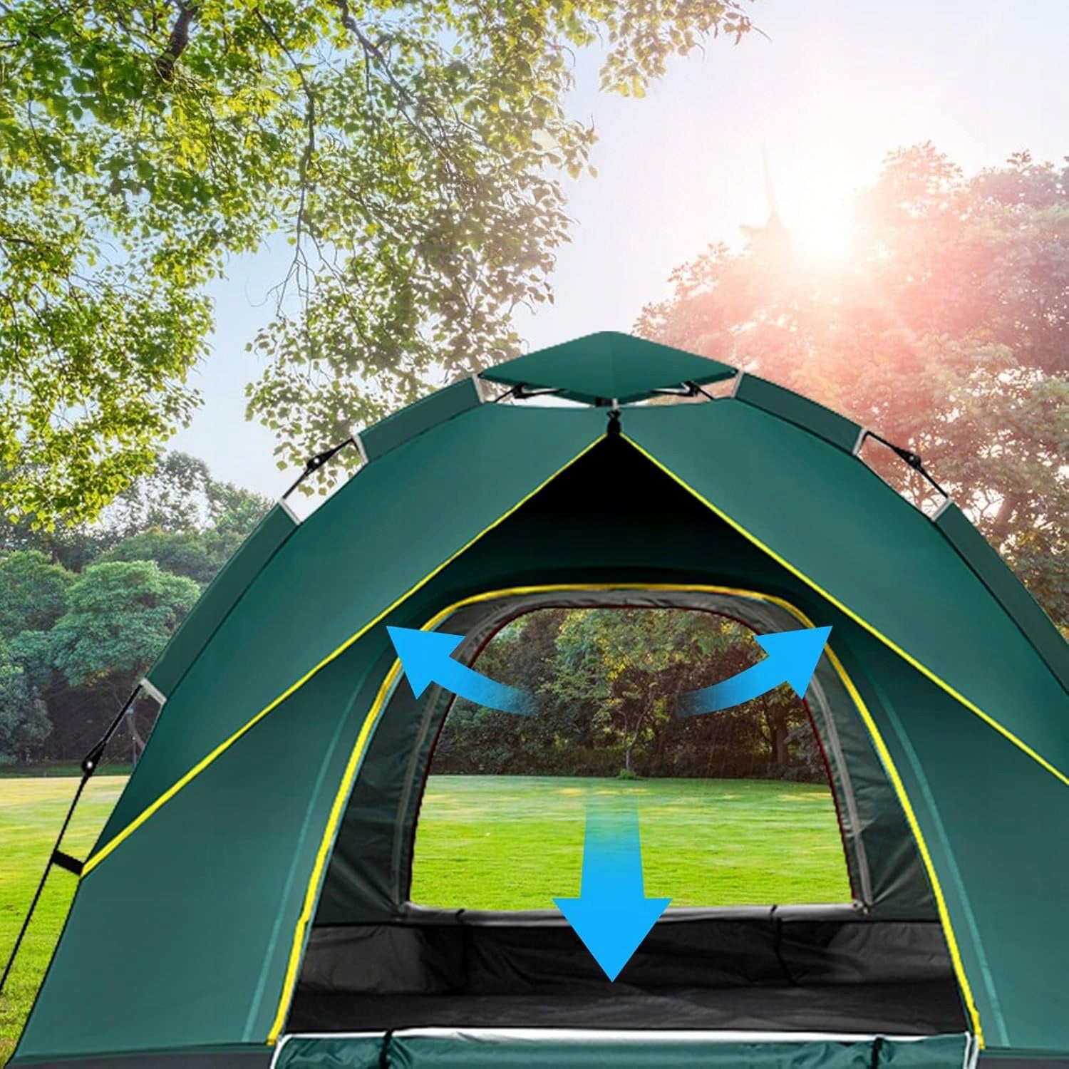 AUTOMATIC OUTDOOR CAMPING TENT QUICK OPENING UV PROTECTION LIGHT Manufacturer code NAMIOT POKROWIEC NA CAMP BIWAK WYJAZD