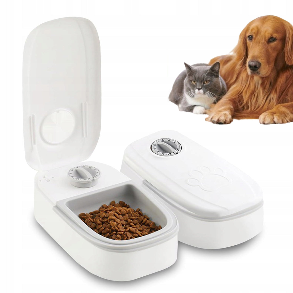 AUTOMATIC PET FOOD DISPENSER WITH TIME FUNCTION BATTERY AA