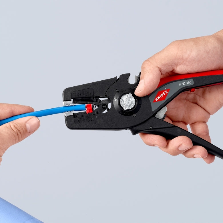 AUTOMATIC PLIERS FOR STRIPPING INSULATION PRECISTRIP16 12 52 195 KNIPEX Length 195 mm