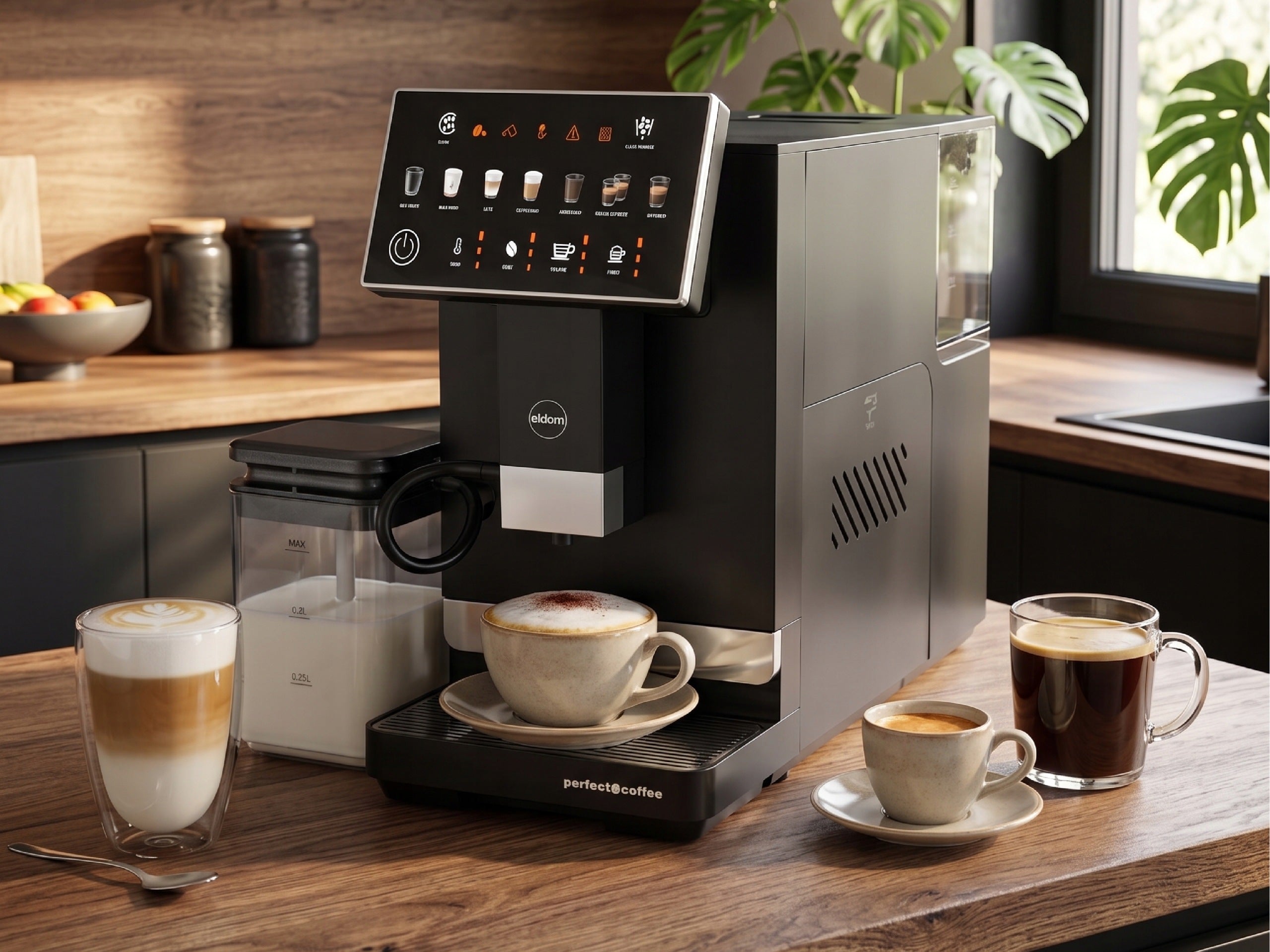 AUTOMATIC PRESSURE COFFEE MAKER 20BAR 1400W GRINDER+FOAMER ECA10 Packaging status original