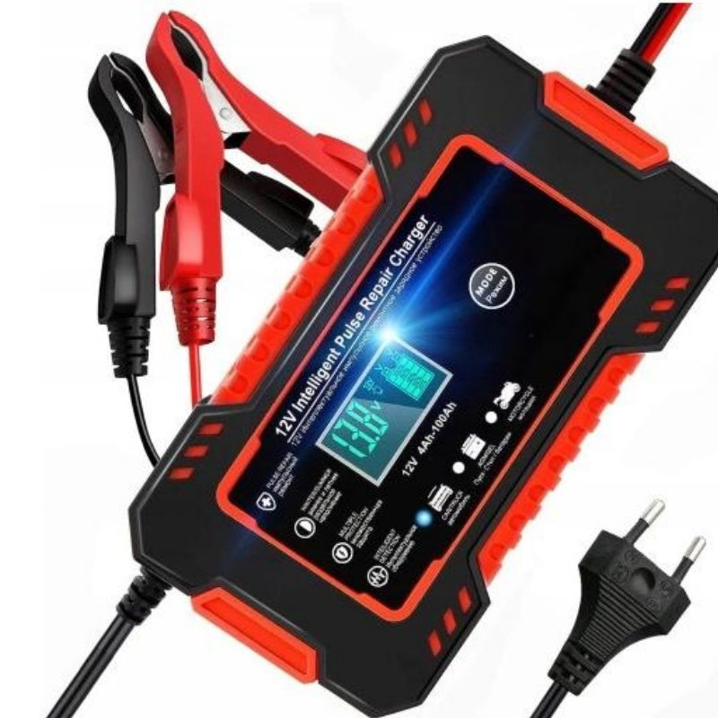 AUTOMATIC RECTIFIER BATTERY CHARGER POWERFUL LCD 12V 6A