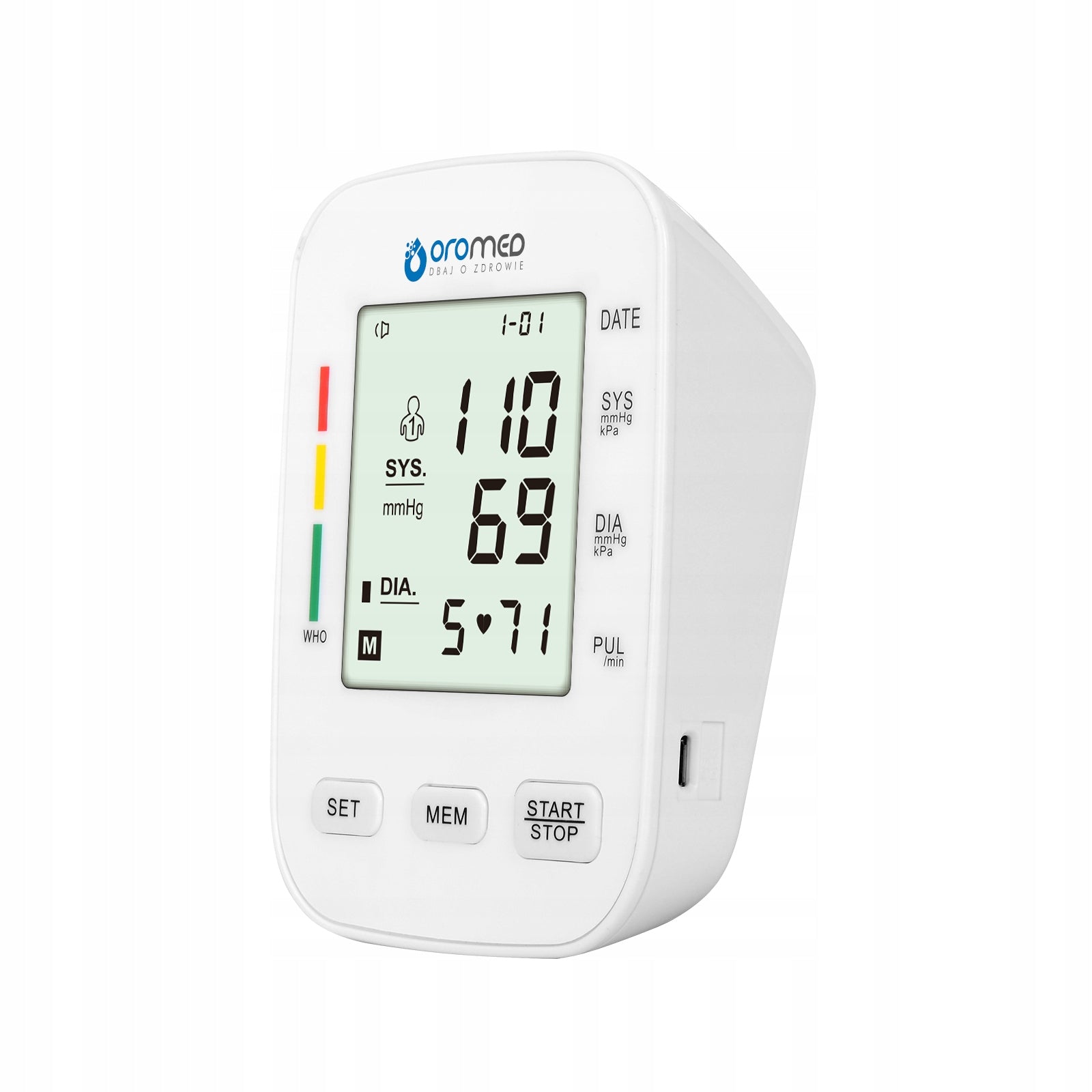 AUTOMATIC SHOULDER BLOOD PRESSURE MONITOR OROMED ORO-BP3 PRO Medical device type medical device or in-vitro diagnostic medical device