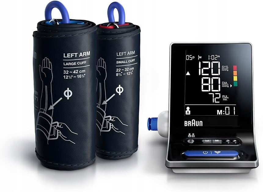 AUTOMATIC SHOULDER BLOOD PRESSURE MONITOR WITH TWO CUFF SIZES