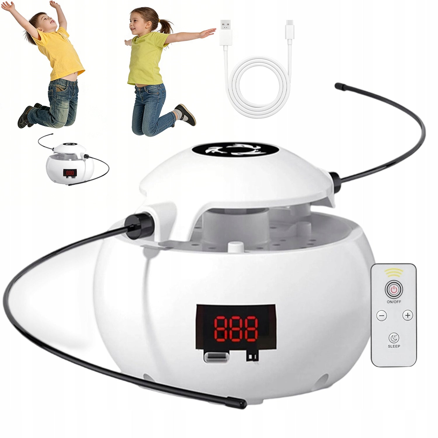 AUTOMATIC SPORTS SKIPPING ROPE WITH REMOTE CONTROL 20H WORK Brand no brand