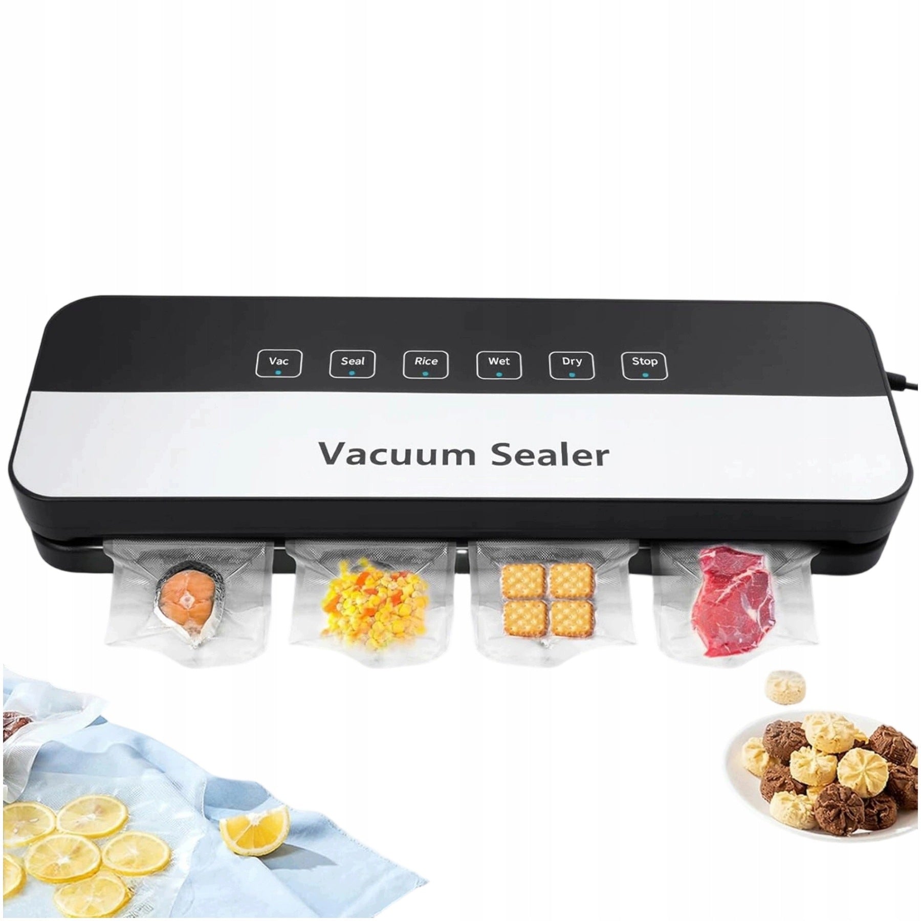 AUTOMATIC VACUUM SEALER FOOD PACKING MACHINE BAGS EFFICIENT ELECTRIC NEW