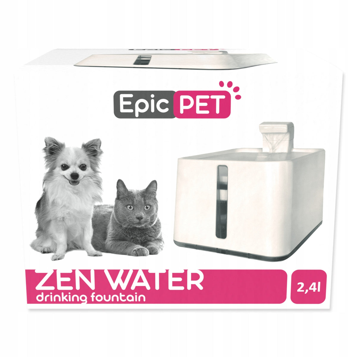 AUTOMATIC WATER CONTAINER FOR CAT DOG FOUNTAIN 2,4L