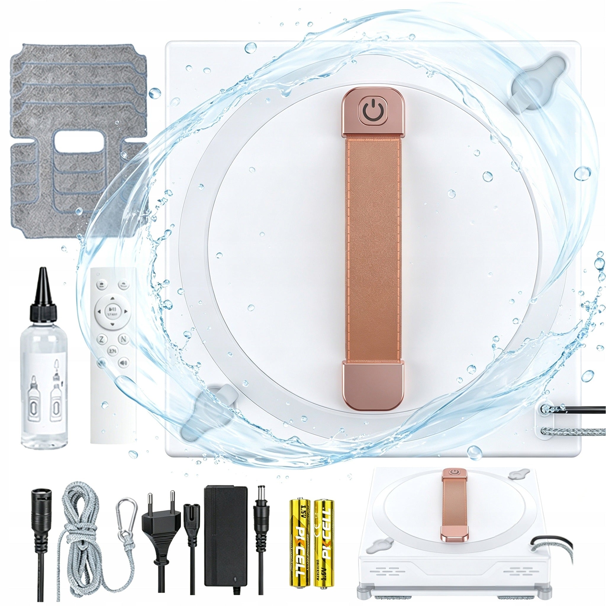 AUTOMATIC WINDOW CLEANING ROBOT ELECTRIC WASHER 5000PA 72W WHITE