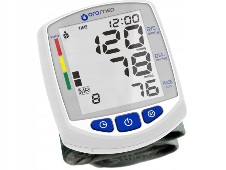 AUTOMATIC WRIST BLOOD PRESSURE MONITOR Oromed case Accuracy +/- 3 mmHg Medical device yes