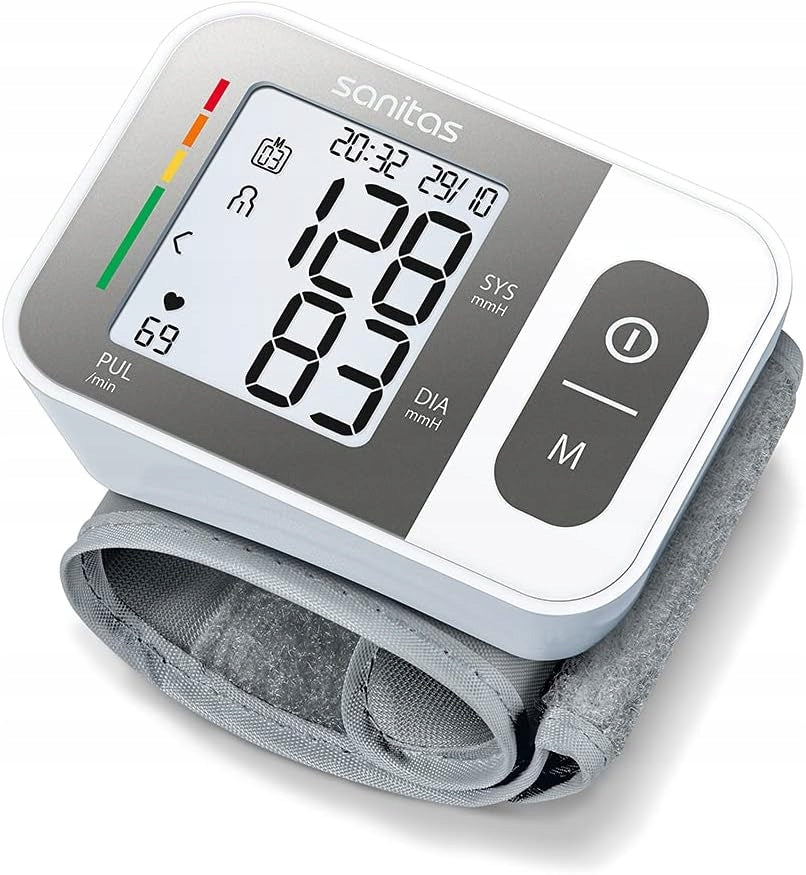 AUTOMATIC WRIST BLOOD PRESSURE MONITOR WITH MEMORY AND ARRHYTHMIA DETECTION