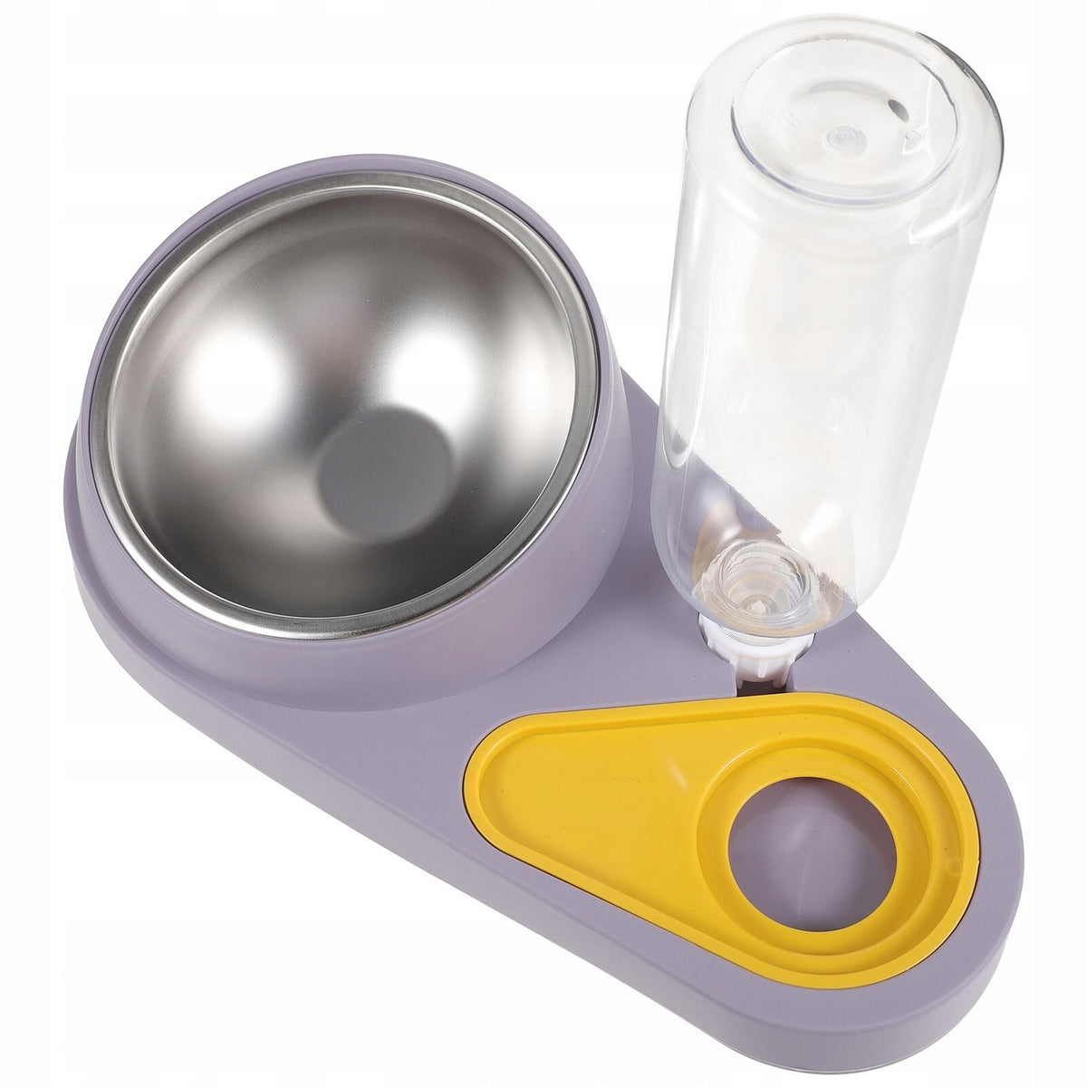 AUTOMATYCZNY KARMNIK DLA ZWIERZĄT 2W1 SZARY PLASTIKOWY Kind automatic feeder