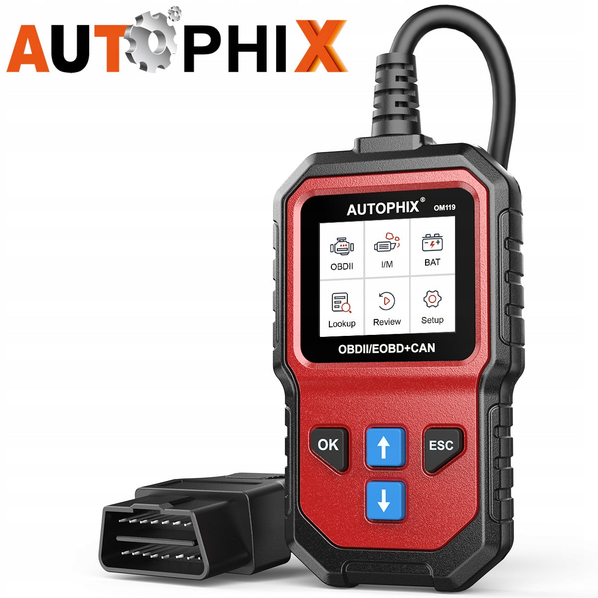 AUTOPHIX OM119 Skaner OBD2 / Odczyt kodów błędu / Polski język