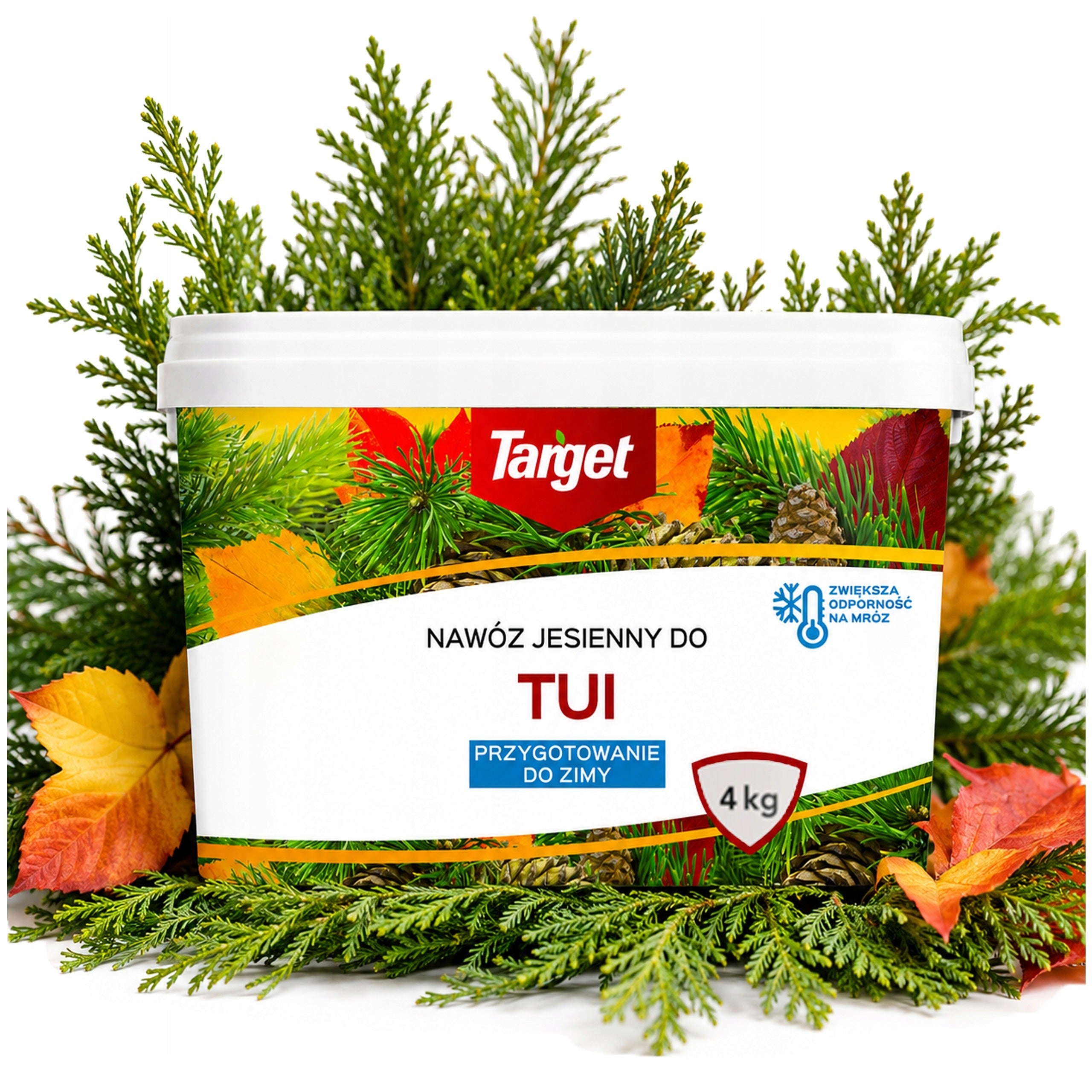 AUTUMN FERTILIZER TARGET FOR TUI TUJI THUJA YEW FIR LIVERS BUCKET 4 KG
