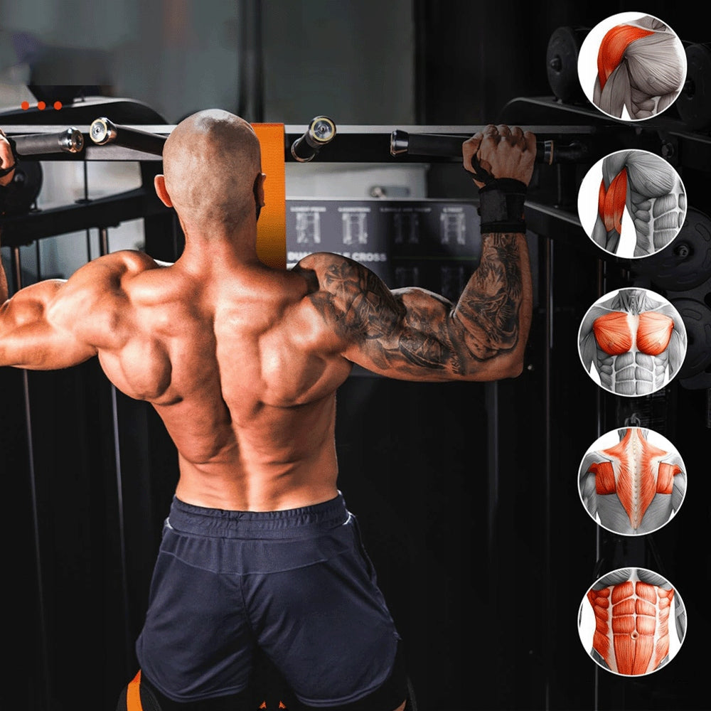 AUXILIARY PULL-UP STRAPS ADJUSTABLE 75-300LBS RESISTANCE BANDS SET Manufacturer code Pasek wspomagający