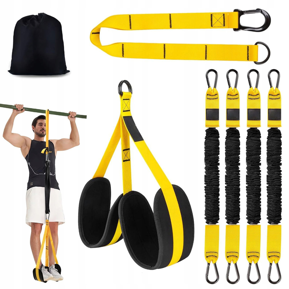 AUXILIARY RUBBER BANDS FOR PULL-UP TRAINING BELTS ADJUSTABLE 32-128 KG