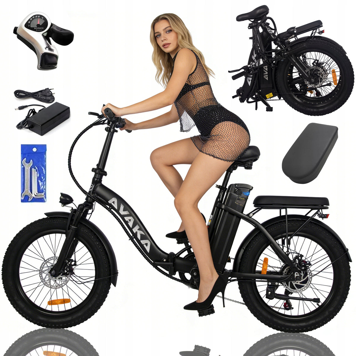 AVAKA BZ20PLUS Electric Vehicle Folding 750W 32KM/H 100KM 48V 18.2AH 20"