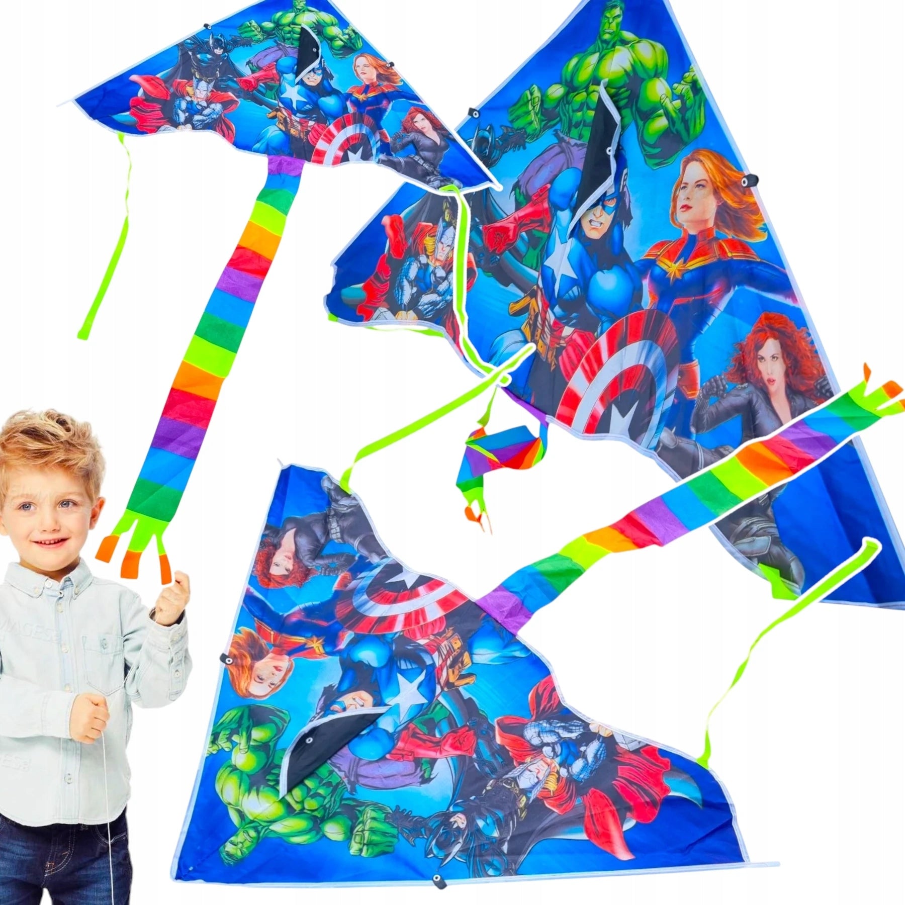 AVENGERS KITE FOR CHILDREN TO LEARN TO PLAY BIG SUPERHEROES XXL Character/Title Avengers