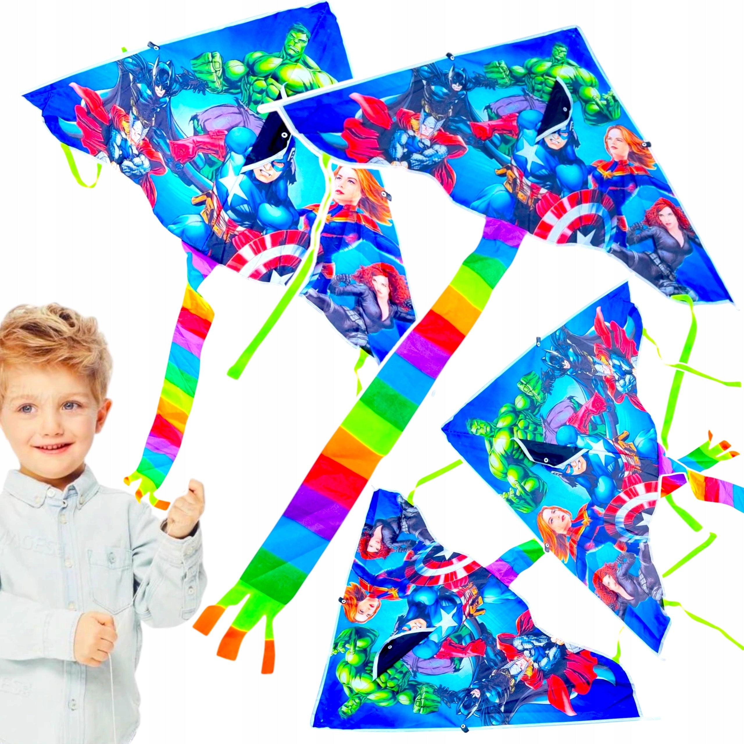 AVENGERS KITE FOR CHILDREN TO LEARN TO PLAY BIG SUPERHEROES XXL